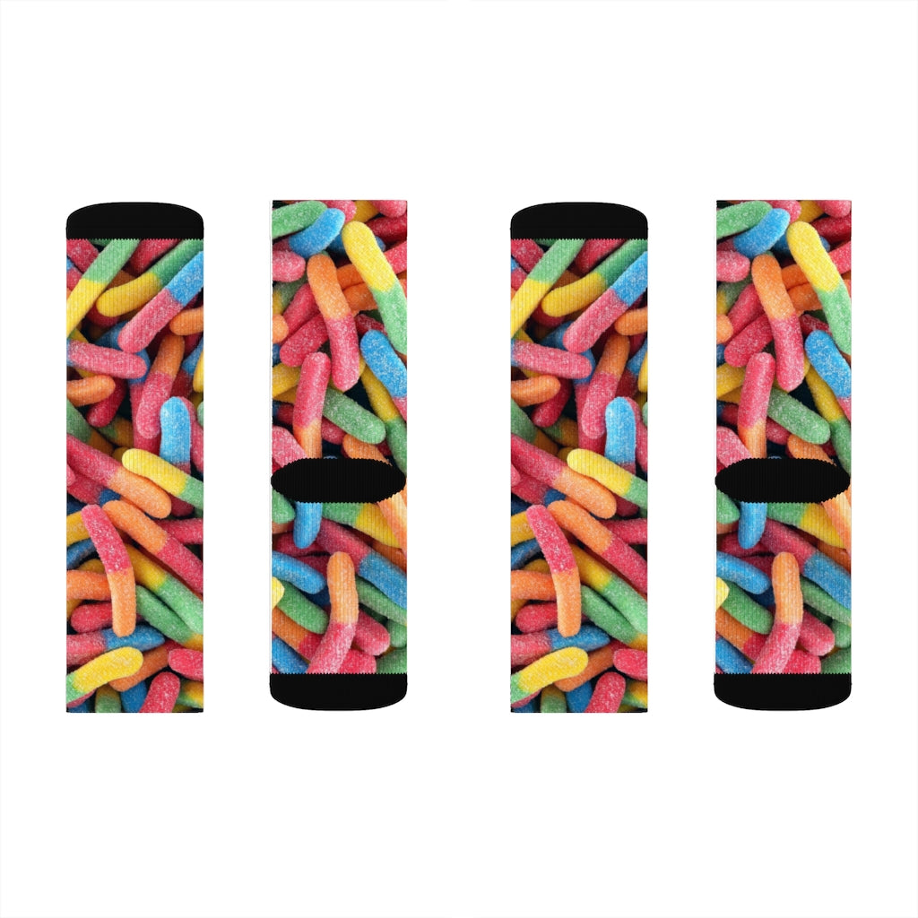 Novelty Socks: Sweet Gummy Candy Design