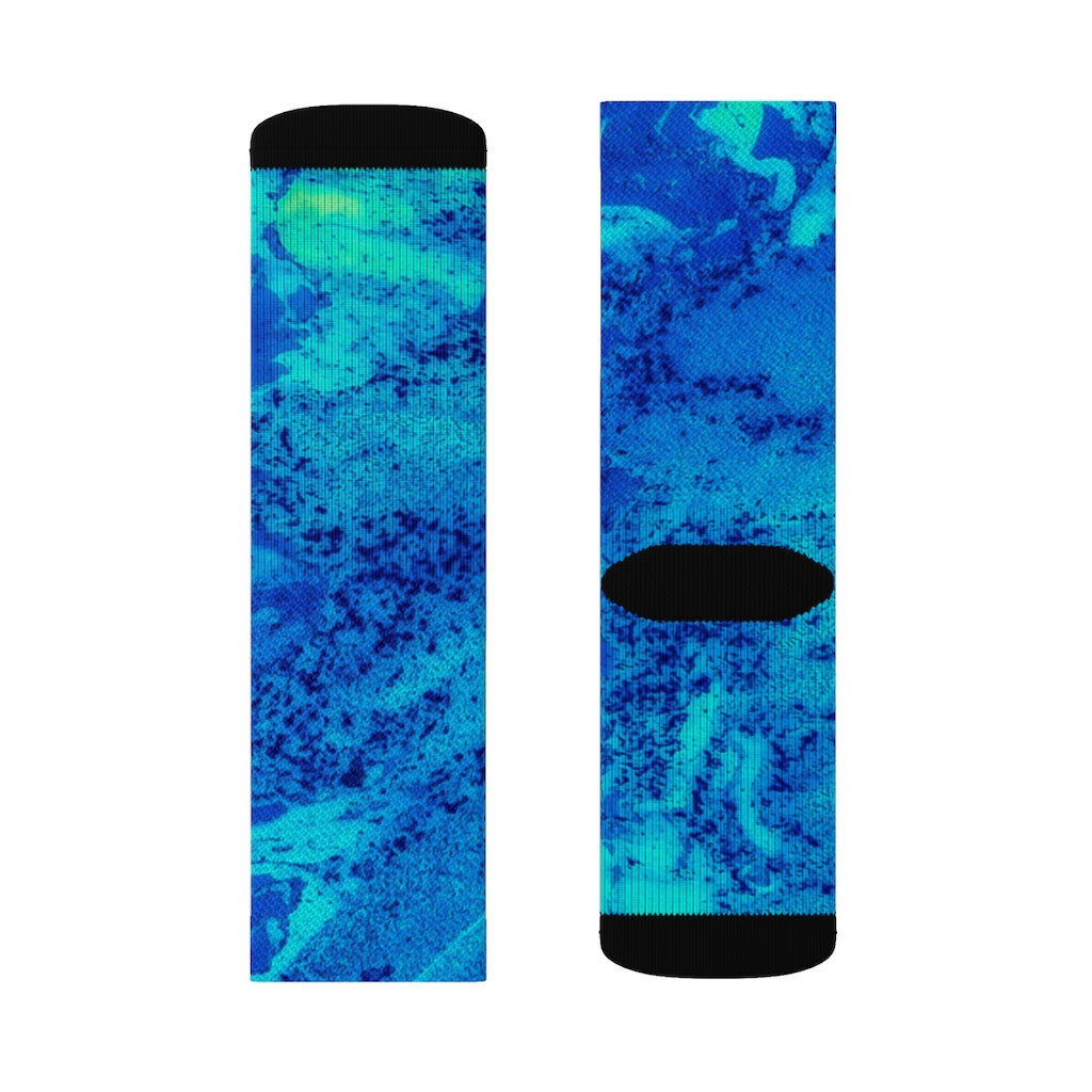 Blue Luminous Quirky Socks