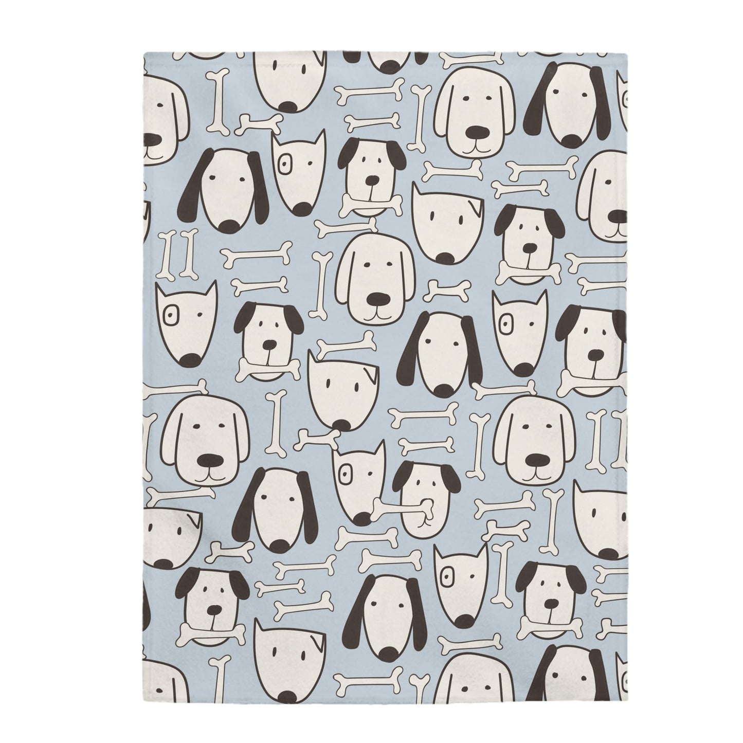 Plush Throw Blanket with Canine Design