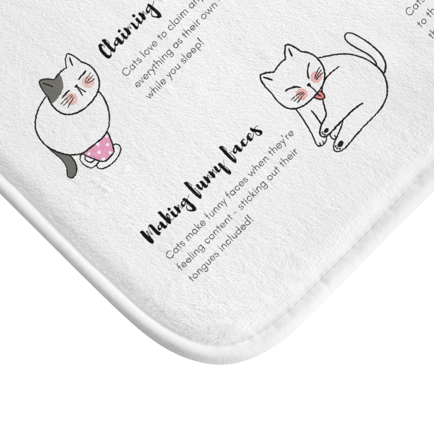 Hilarious Feline Actions Bathroom Rug