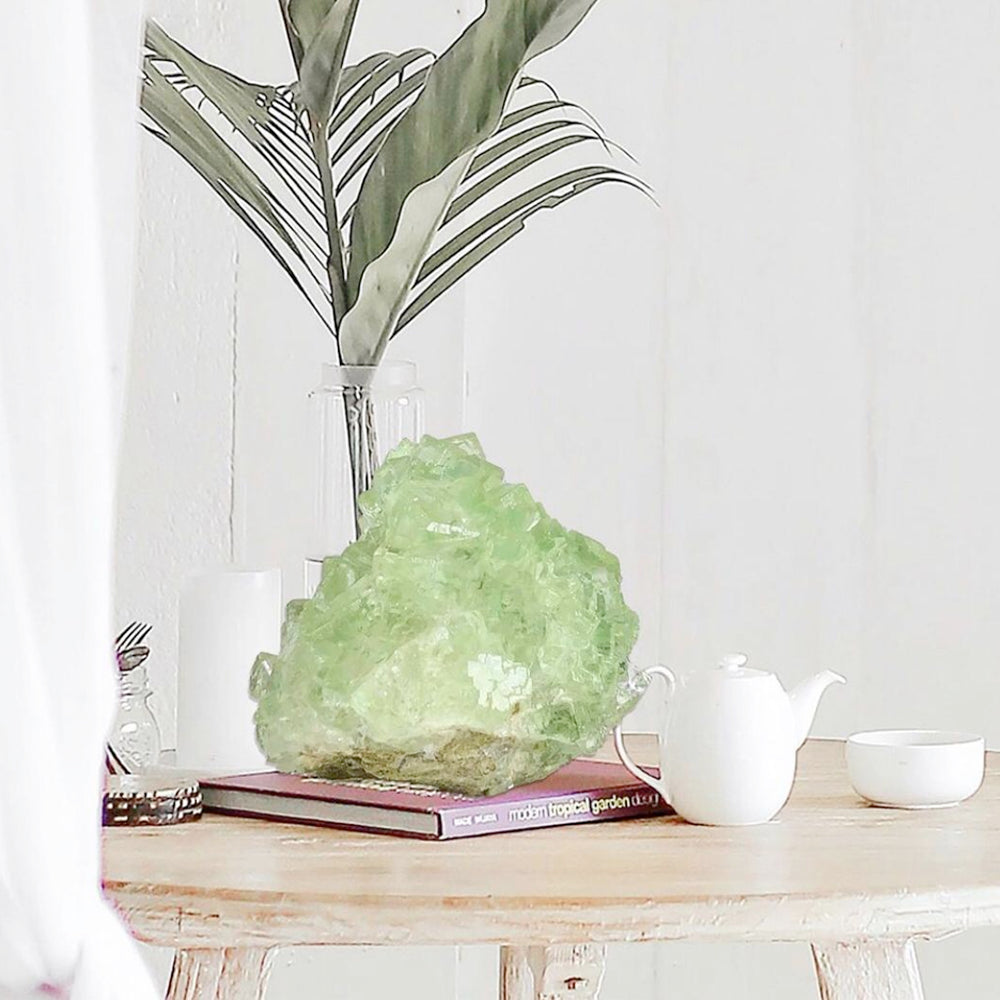 The Healing Power of Natural Green Fluorite Meditation Crystal