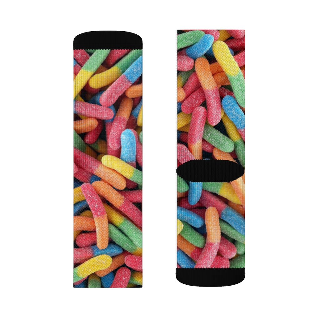 Novelty Socks: Sweet Gummy Candy Design