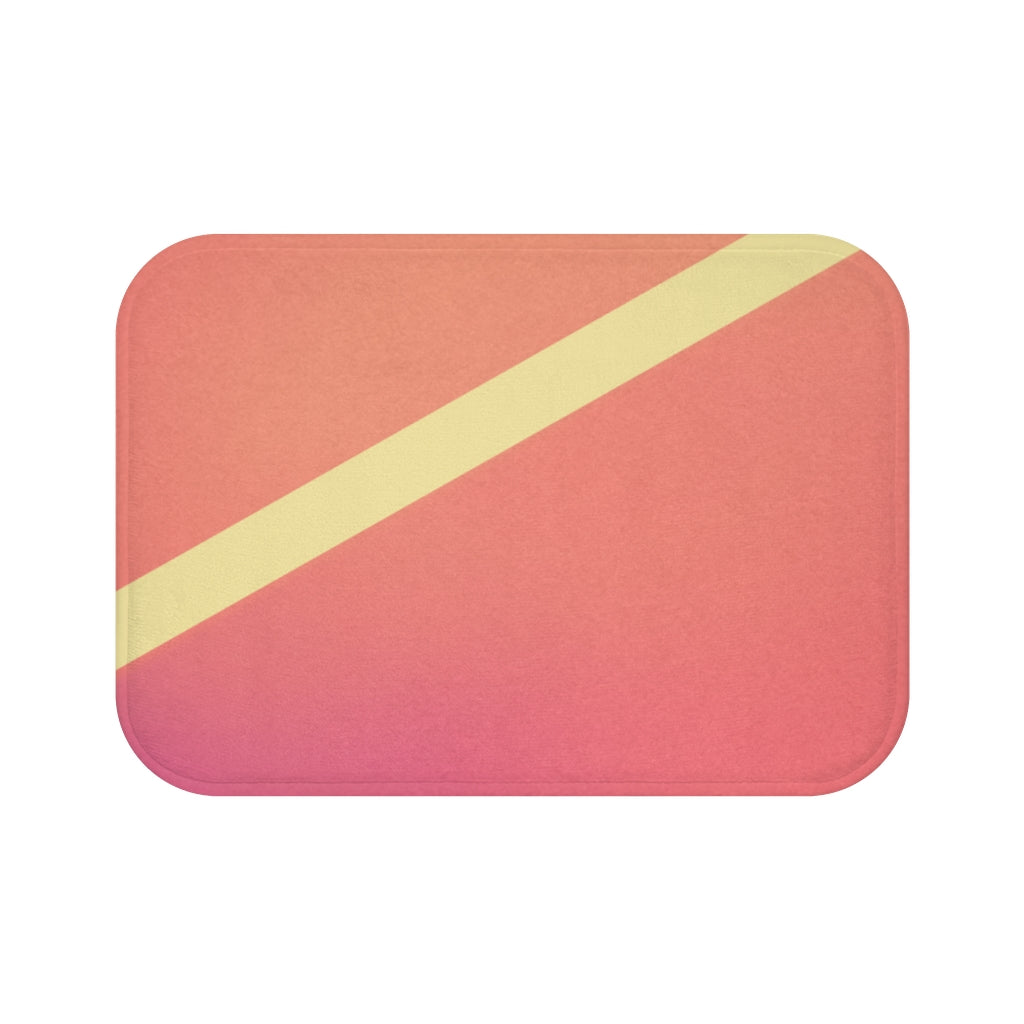 Gradient Pink Abstract Bathroom Rug Home Decor