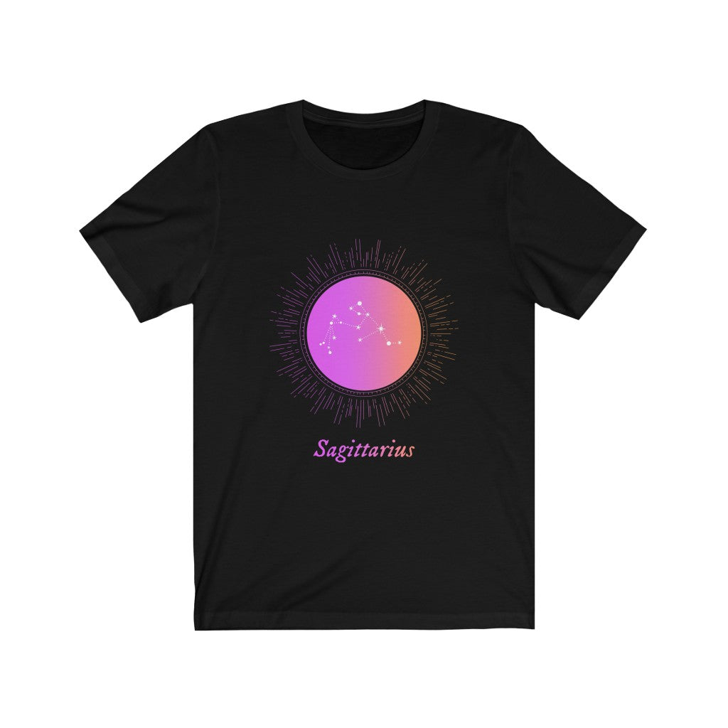 Gradient Zodiac T-Shirt for Women: Embrace Your Inner SAGITTARIUS!