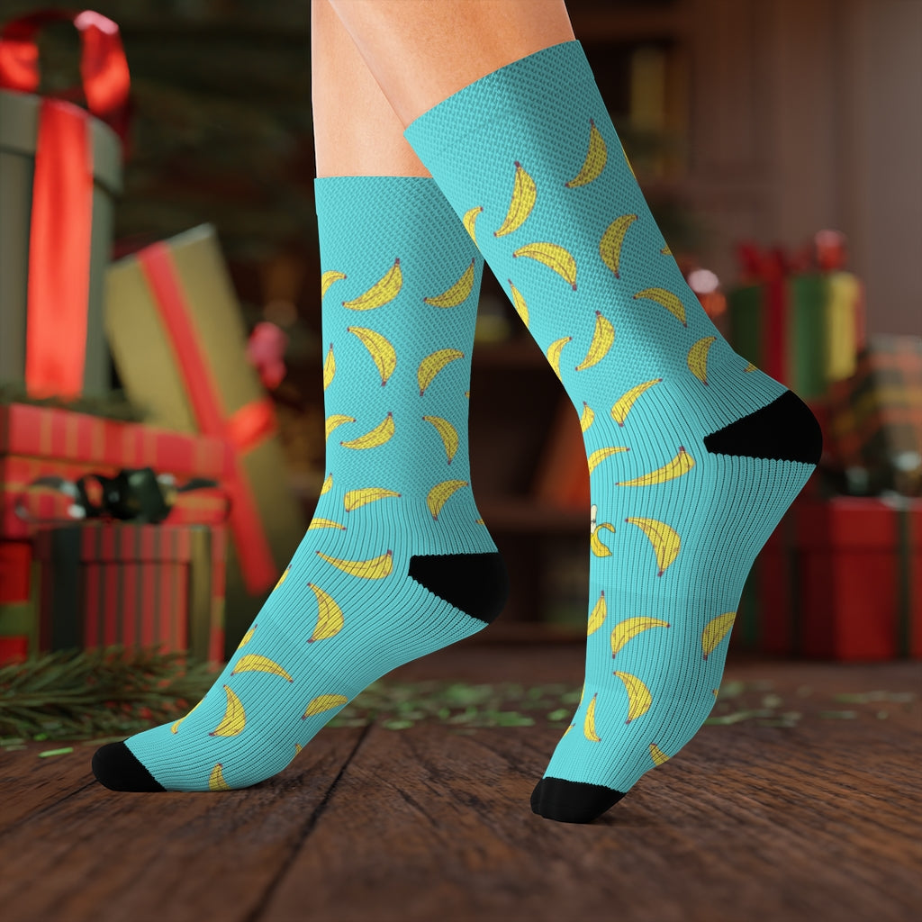 Spot the Unique Banana Novelty Socks: An Entertaining Game of Spotting the Odd One Out