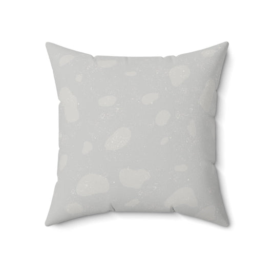 Spotted Gray Decorative Pillow - 20" x 20": light gray, off-white throw pillow, minimal style