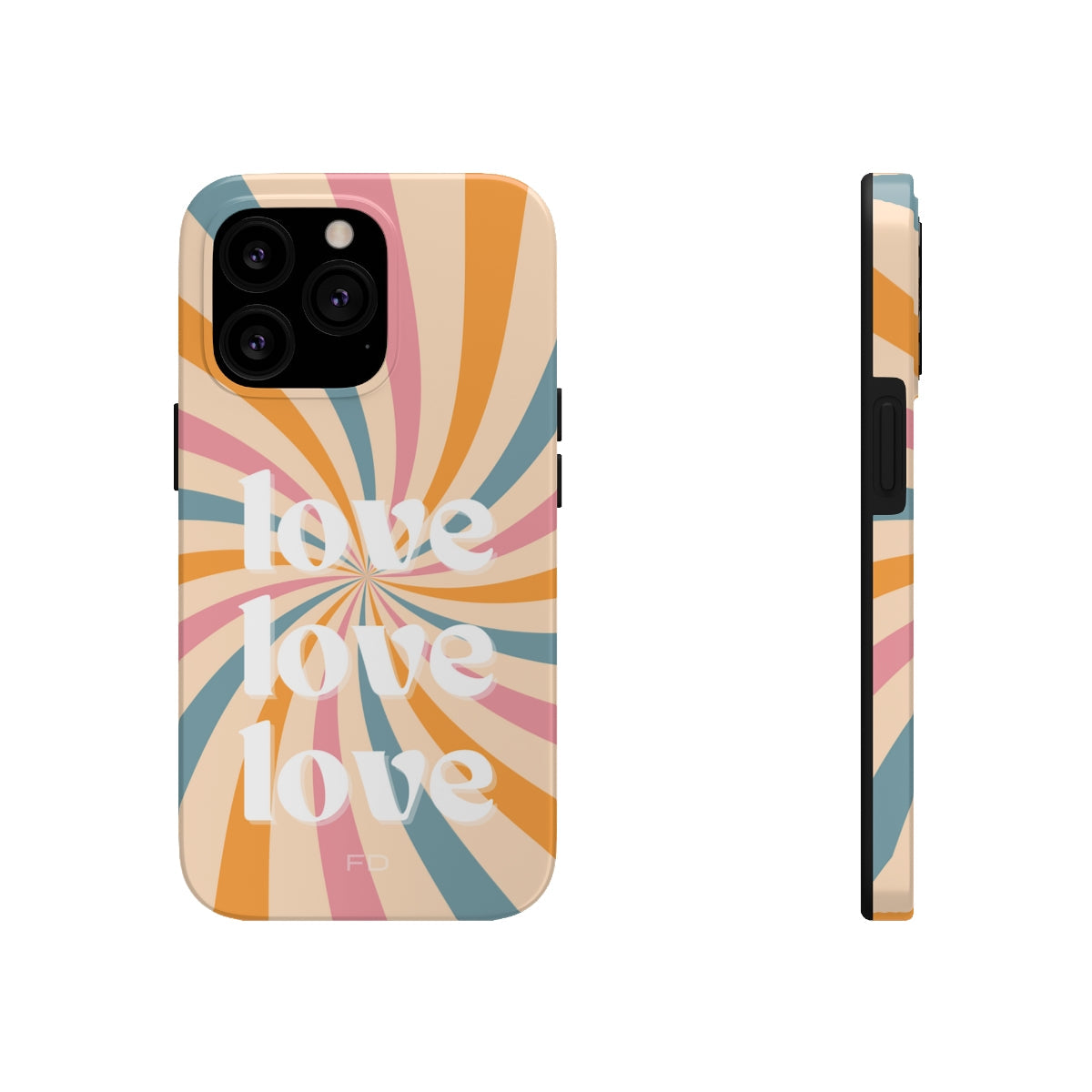 Retro Affection Touch Case for Wireless Charging on iPhone