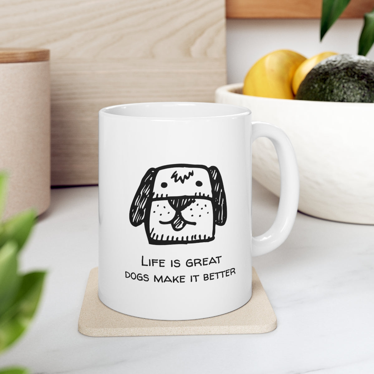 Life is Enhanced with a Canine Novelty Cup