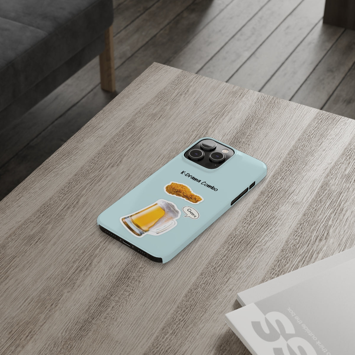 Slim iPhone 14, 14 PRO, 14 PRO MAX Case for Crispy Chicken and Brew Lovers
