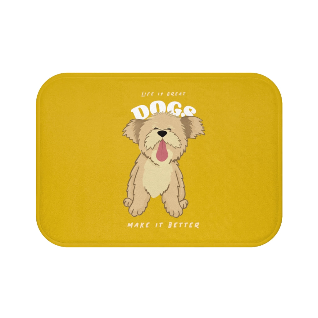 Life is Wonderful, Canines Enhance it Bath Mat
