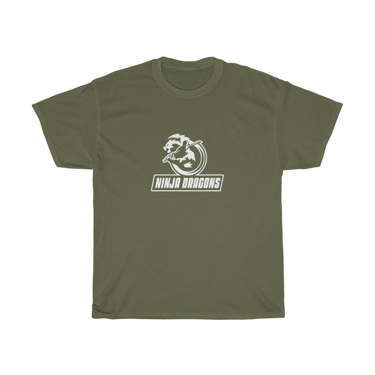 Heavy Cotton Tee - Ninja Dragon