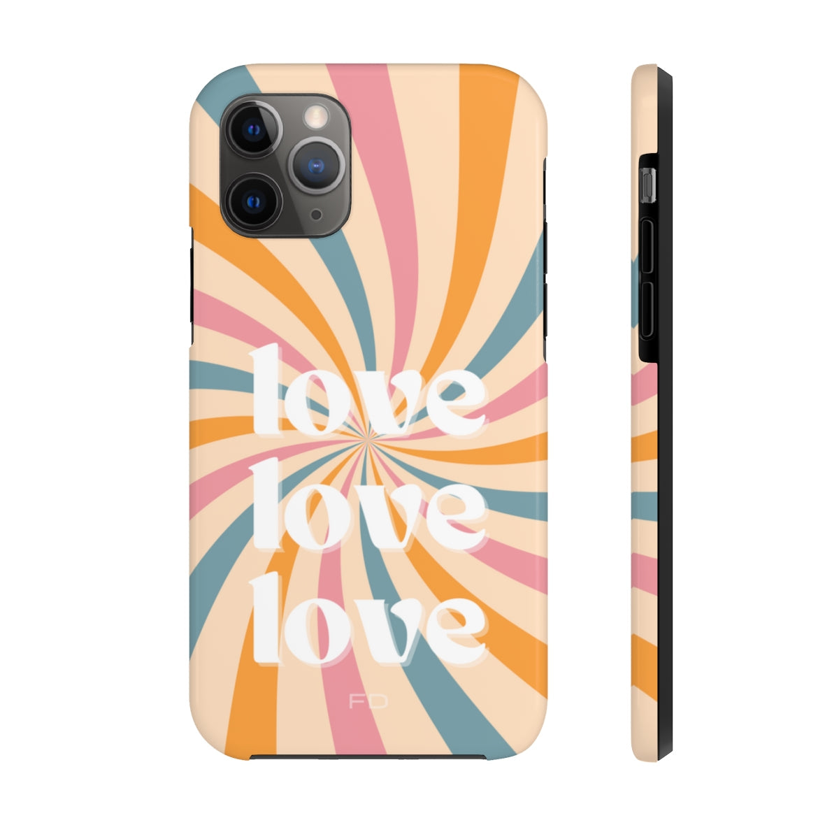 Retro Affection Touch Case for Wireless Charging on iPhone