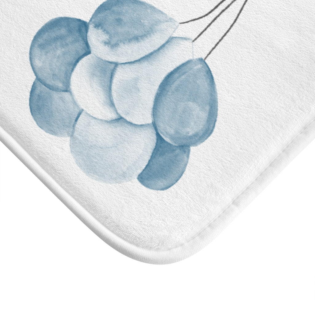 Home Accents Mat Featuring a Baby Elephant with Balloons