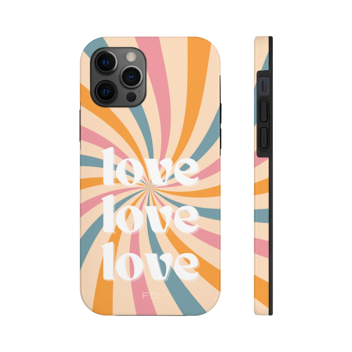 Retro Affection Touch Case for Wireless Charging on iPhone
