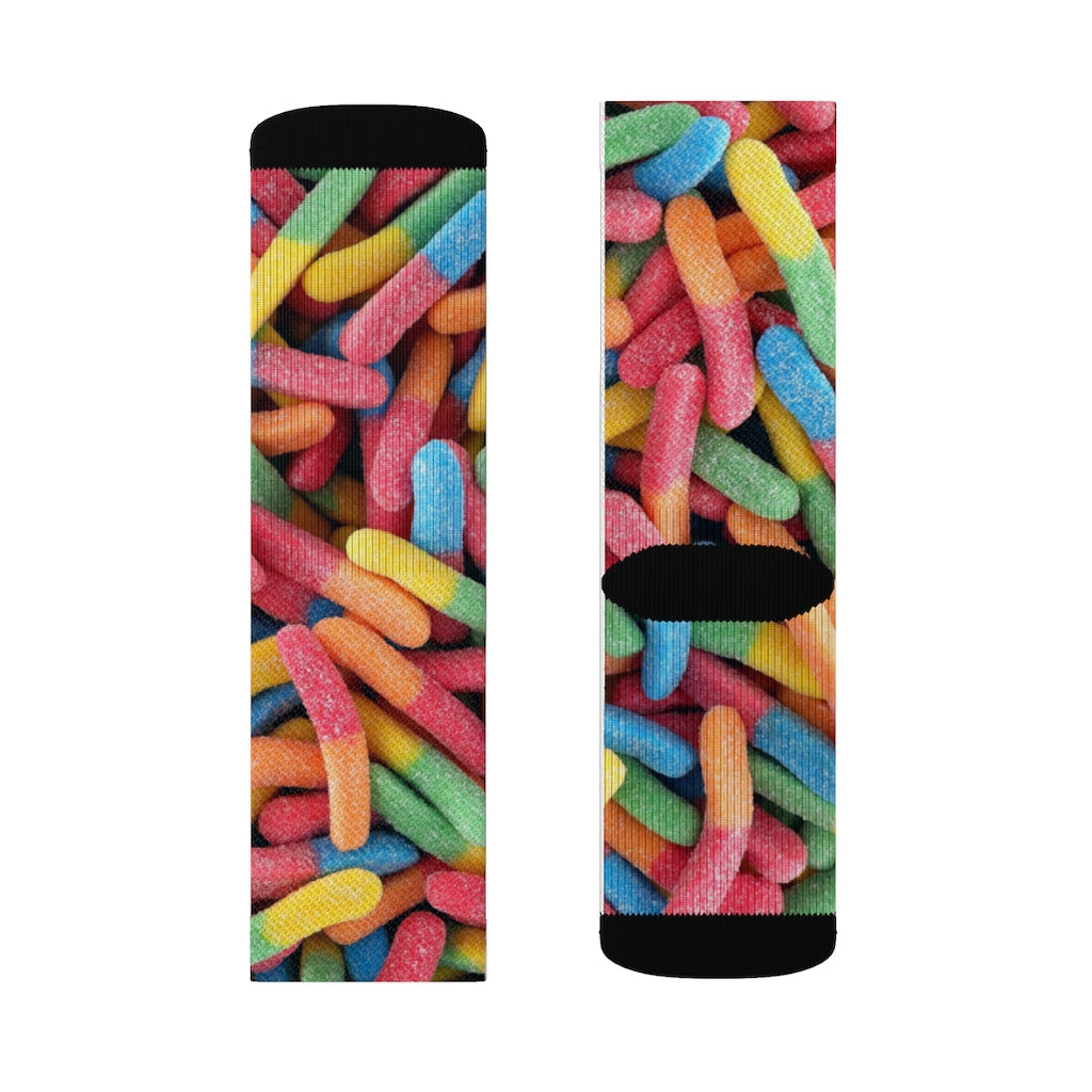 Novelty Socks: Sweet Gummy Candy Design