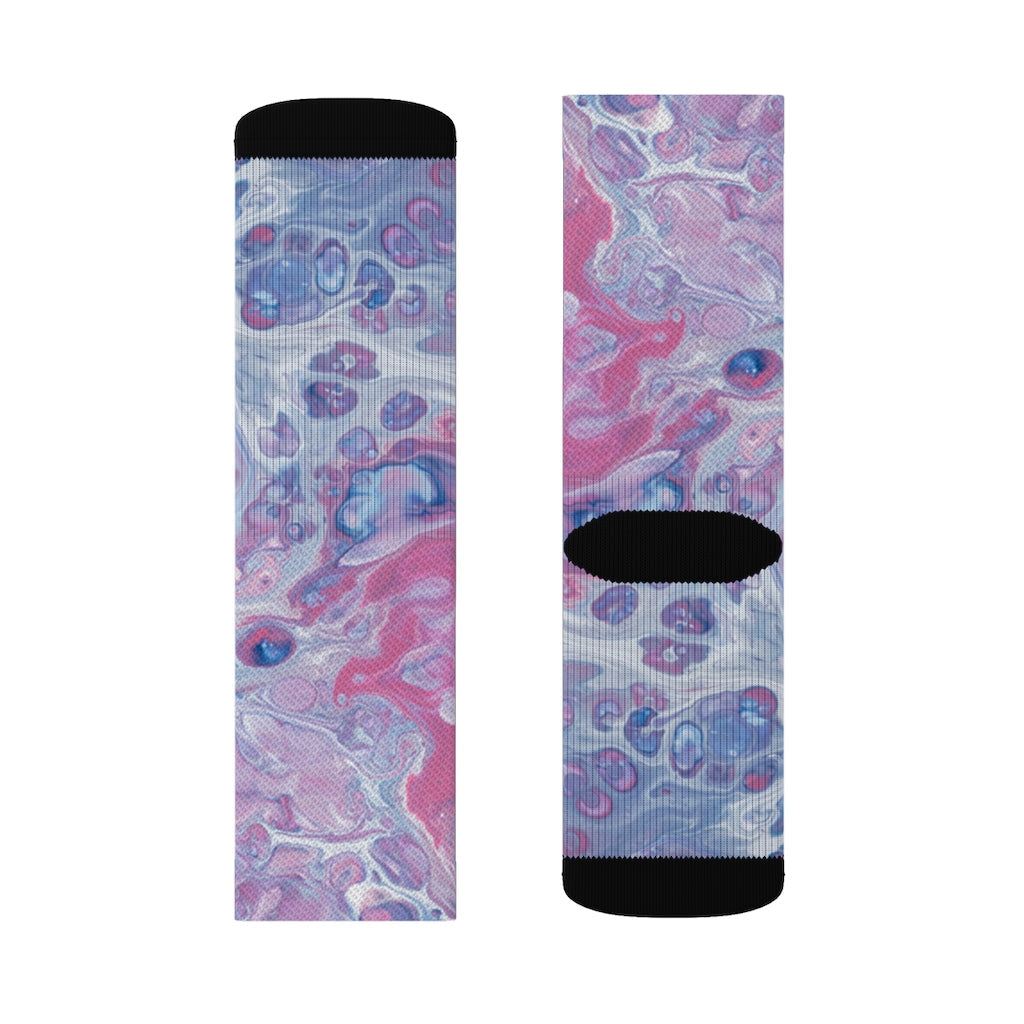 Pink Tie Dye Fun Socks for a Novel Experience