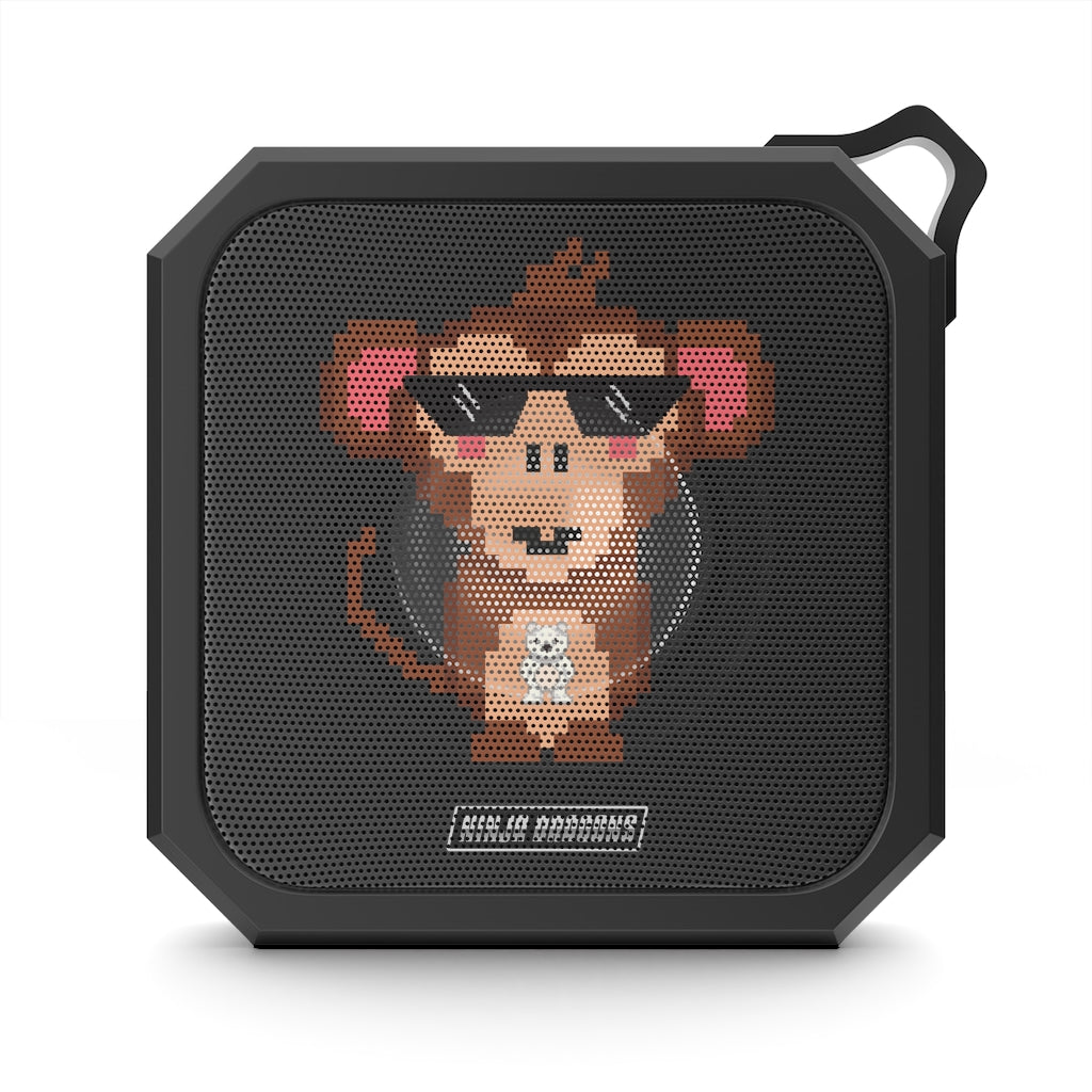 Retro Pixel Waterproof Bluetooth Speaker with Ninja Dragon Design