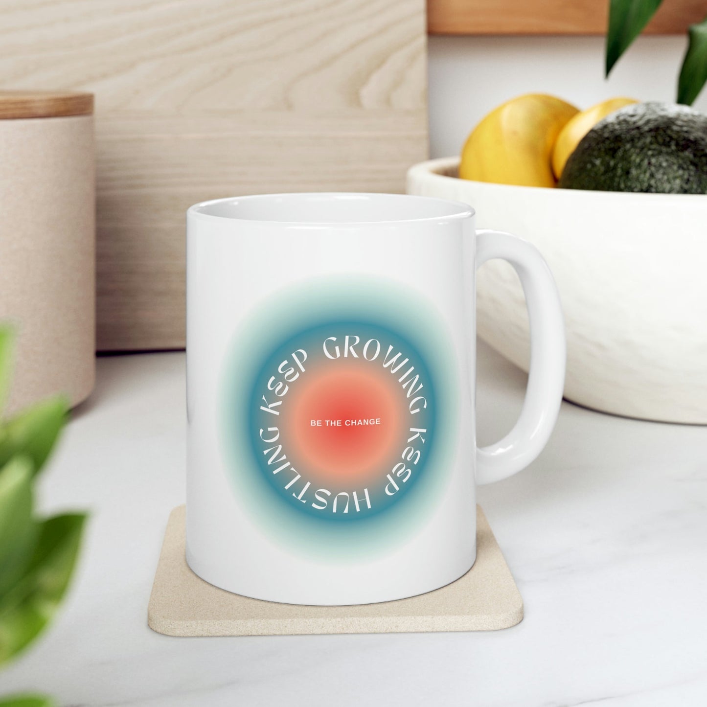 Blue Mug for Persistent Hustlers and Growth-Seekers