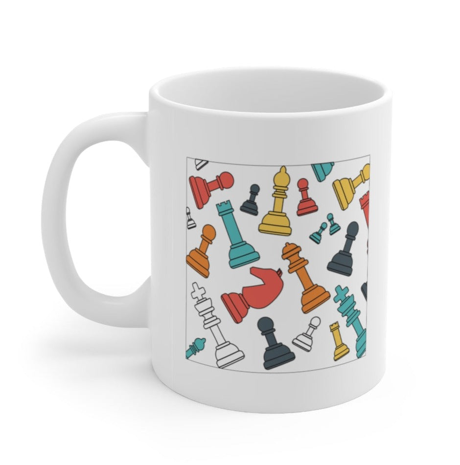 Floating Chess Ceramic Mug 11oz