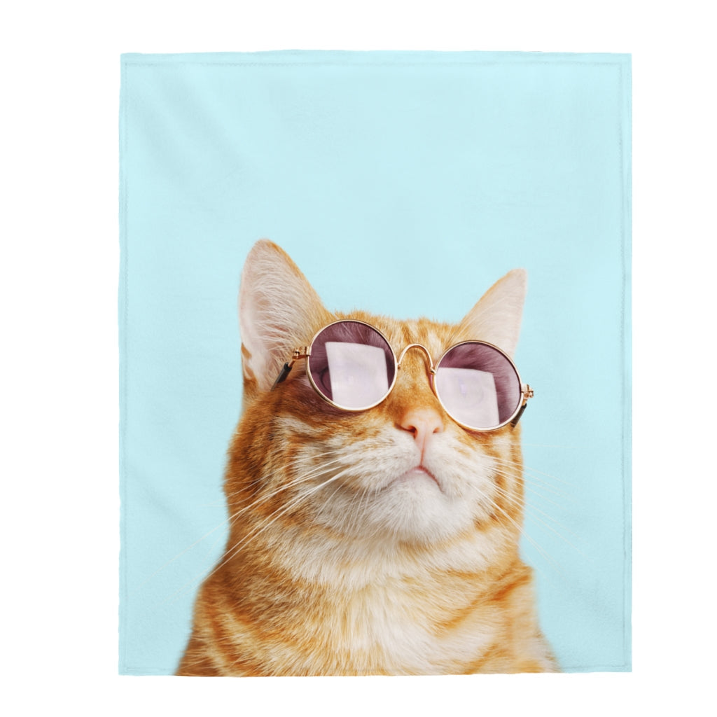Rules of the Feline Kingdom Velveteen Plush Blanket