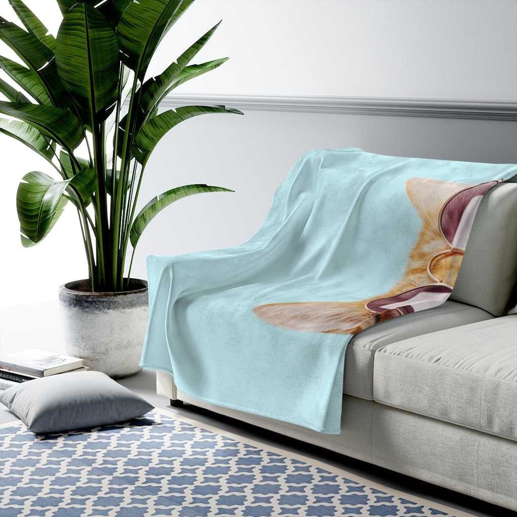 Rules of the Feline Kingdom Velveteen Plush Blanket