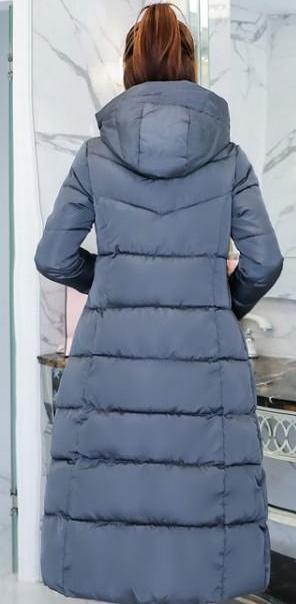 Brown Long Hooded Puffer Coat for Women with a Classic Look