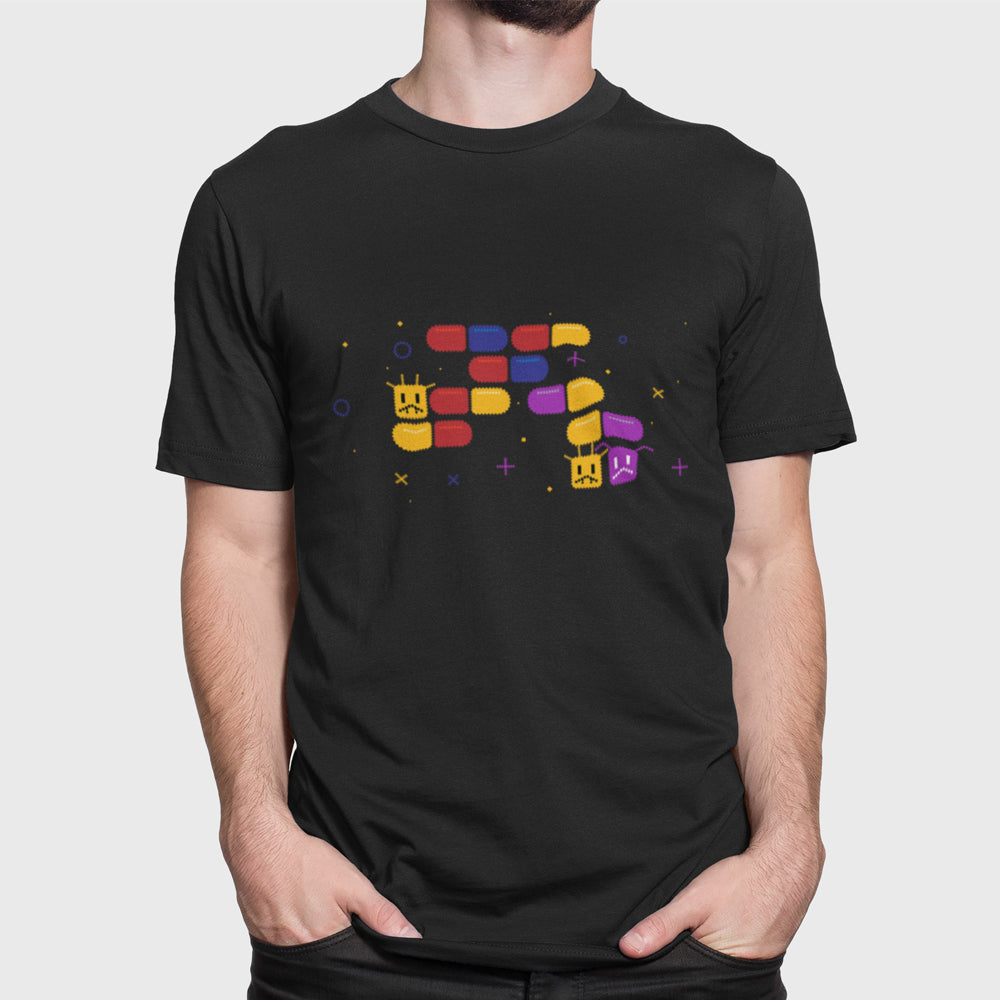 Retro Logo Short Sleeve T-Shirt for Male Gamers