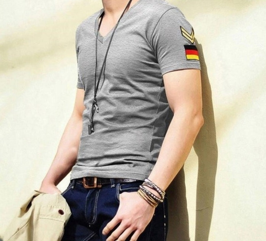 Army Badge Slim Fit Men's Tee