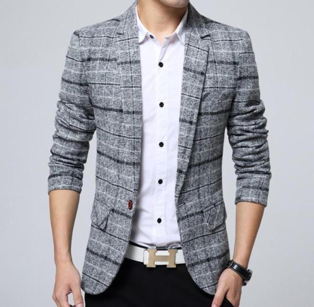 Plaid Mix Men's Jacket
