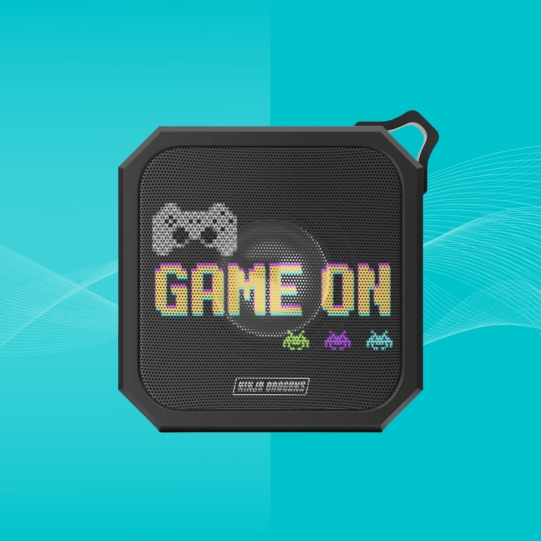 Retro Pixel Waterproof Bluetooth Speaker for Ninja Dragon Gaming