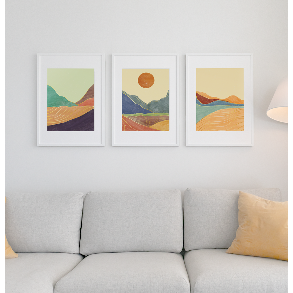 Premium Matte Vertical Posters: Serene Peaks