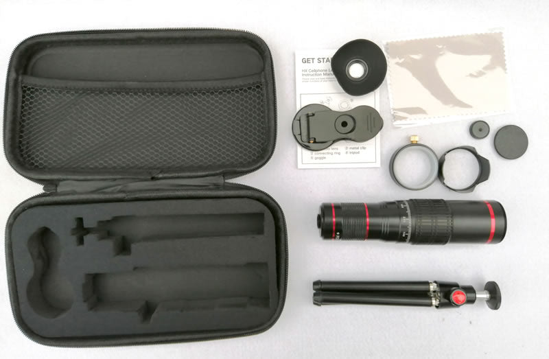 Crystal Clear 22x Zoom Lens Set for Mobile Phone Cameras