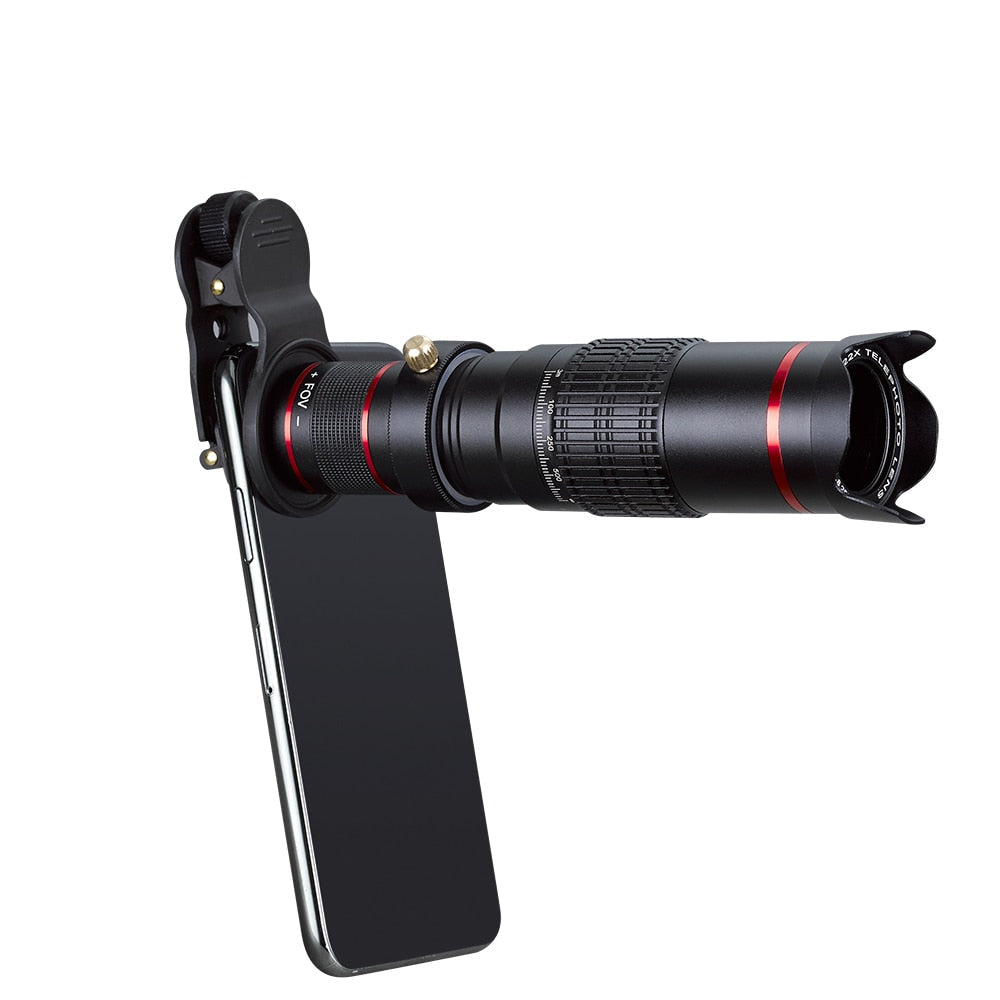 Crystal Clear 22x Zoom Lens Set for Mobile Phone Cameras