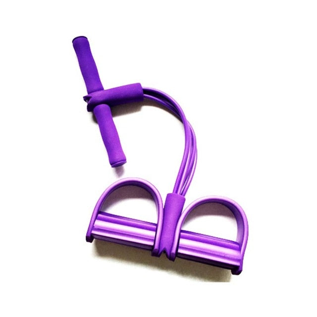 Portable Exercise Resistance Band with Pedal