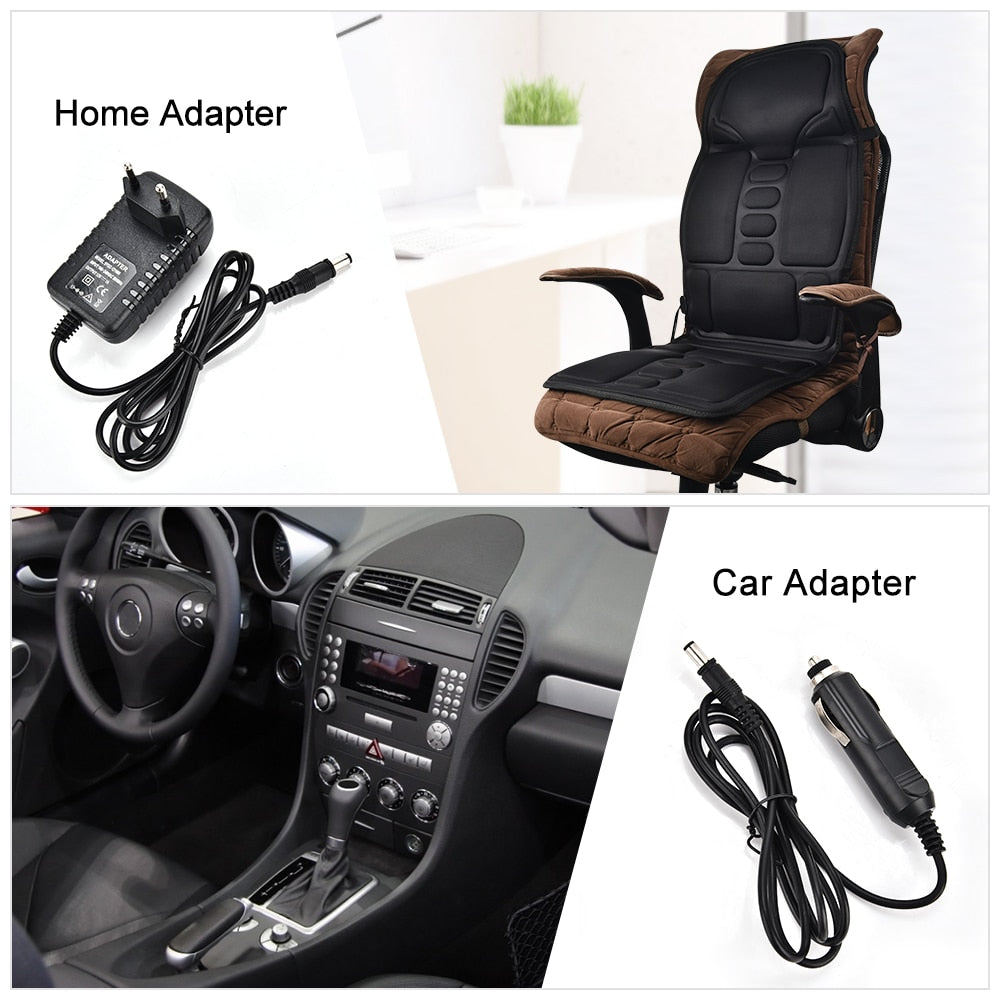 Portable Heat Therapy Massage Cushion - Enjoy the Benefits of Vibrating and Soothing Heat Anywhere