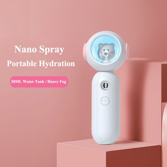 Cute Teddy Bear Travel-Size USB Nano Mister for Hydrating Facial Mist