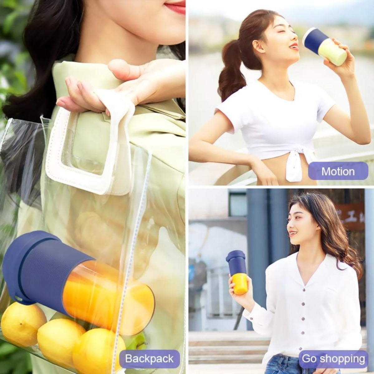 Compact Individual Blender for Creating Smoothies and Juices on the Go