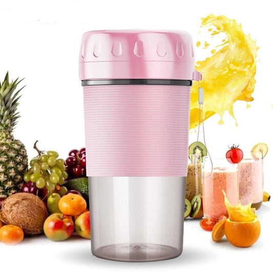 Compact Individual Blender for Creating Smoothies and Juices on the Go: pink, transparent gray portable blender cup, minimal