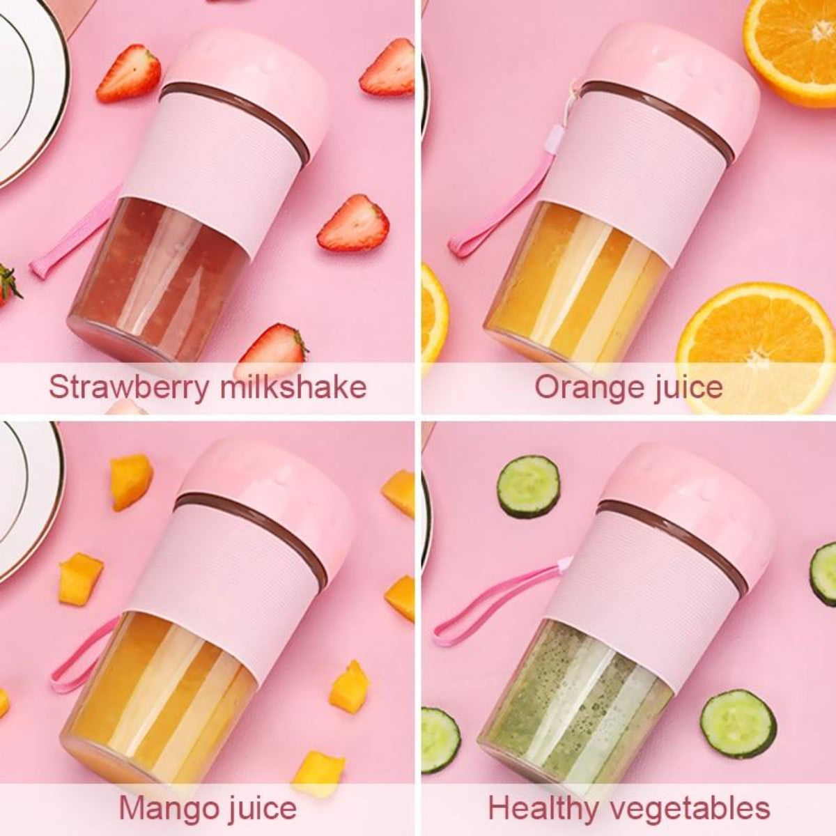 Compact Individual Blender for Creating Smoothies and Juices on the Go