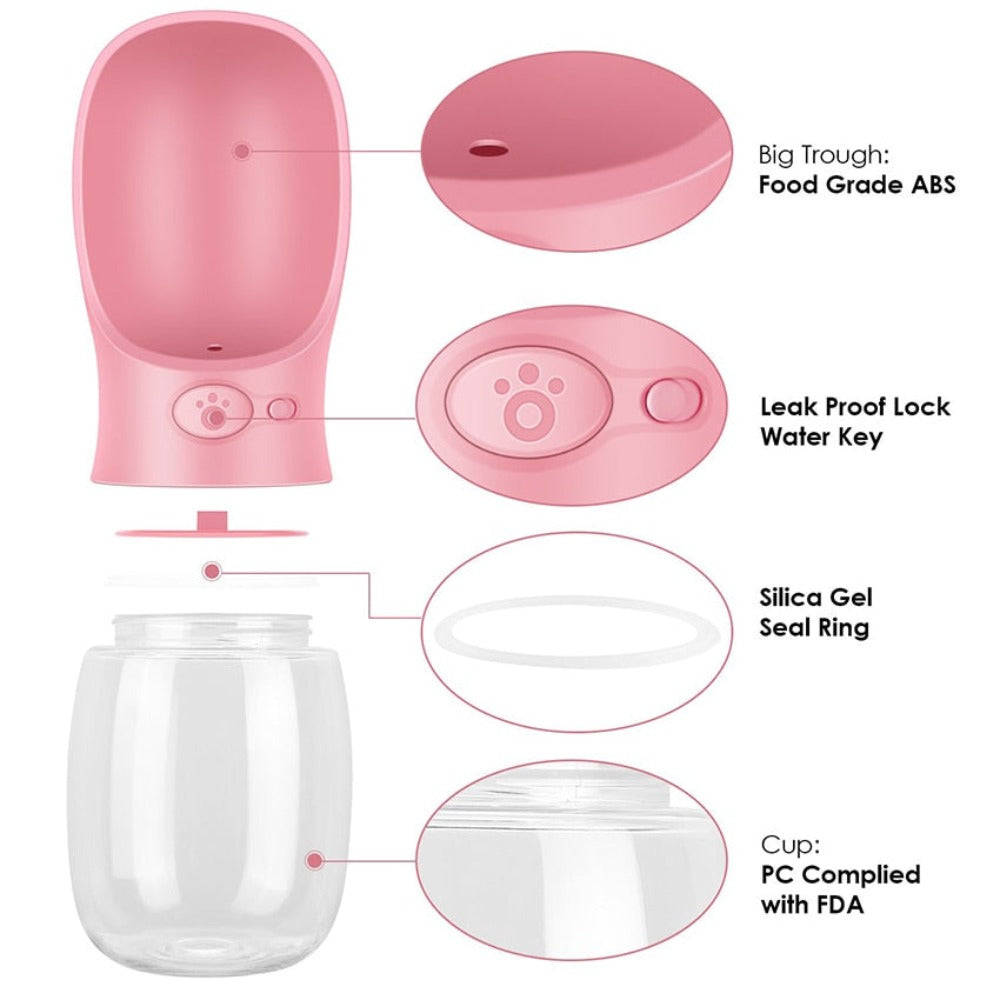 Portable Pet Hydration Bottle for Canines and Felines