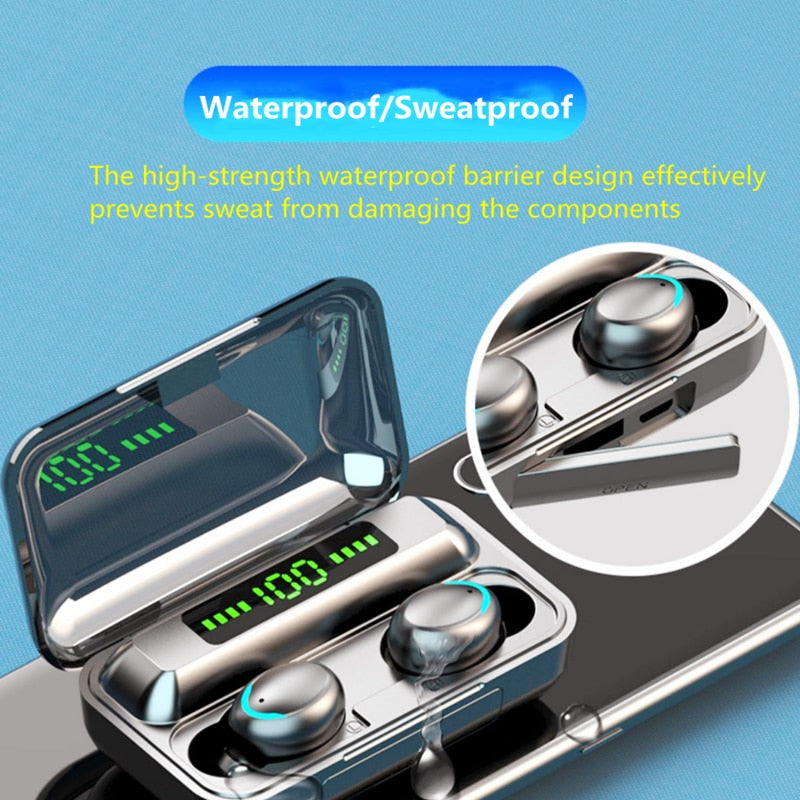 BTMAX Waterproof Wireless Earbuds with Ninja Dragon Sound - Bluetooth 5.1