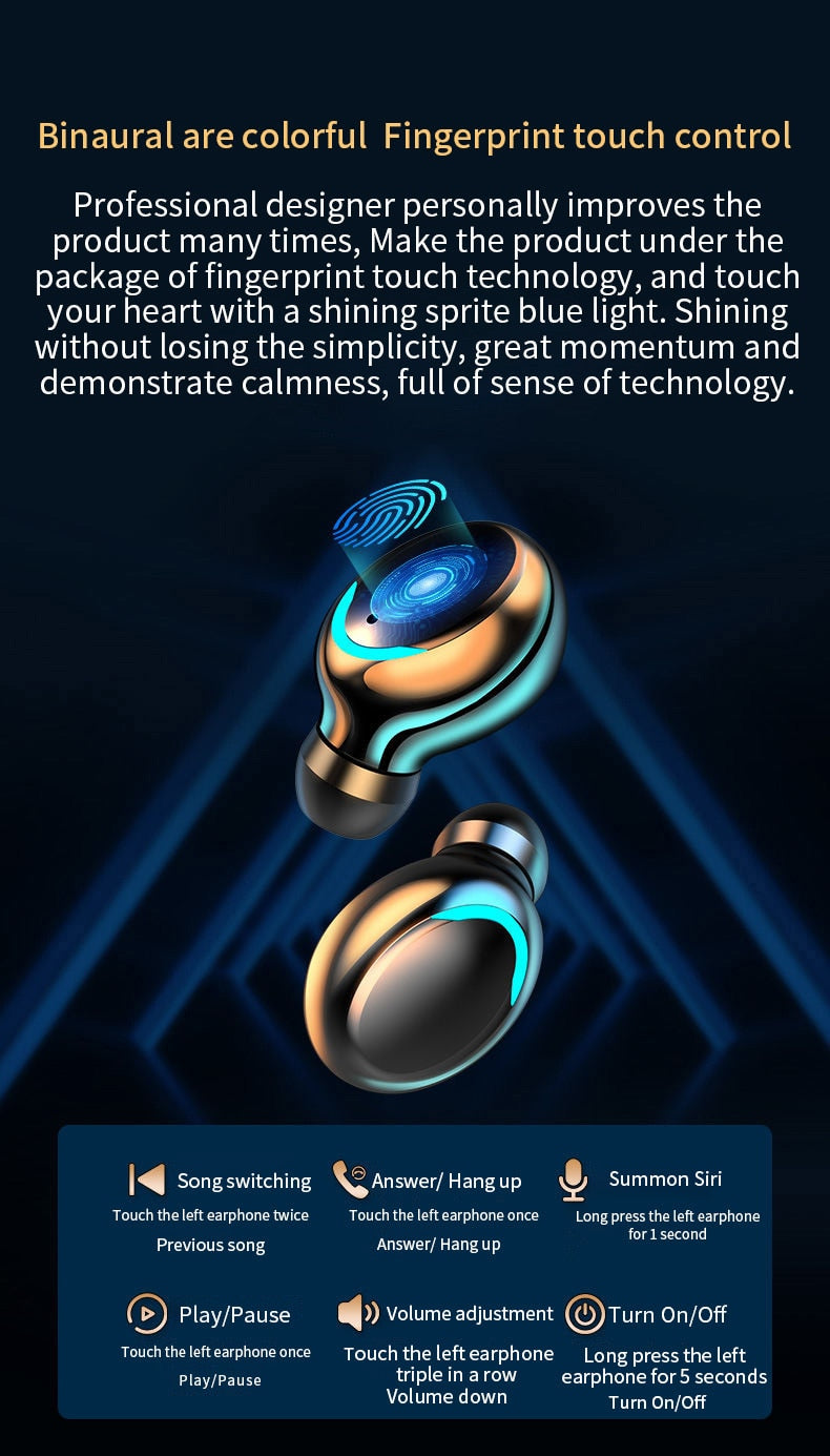 BTMAX Waterproof Wireless Earbuds with Ninja Dragon Sound - Bluetooth 5.1