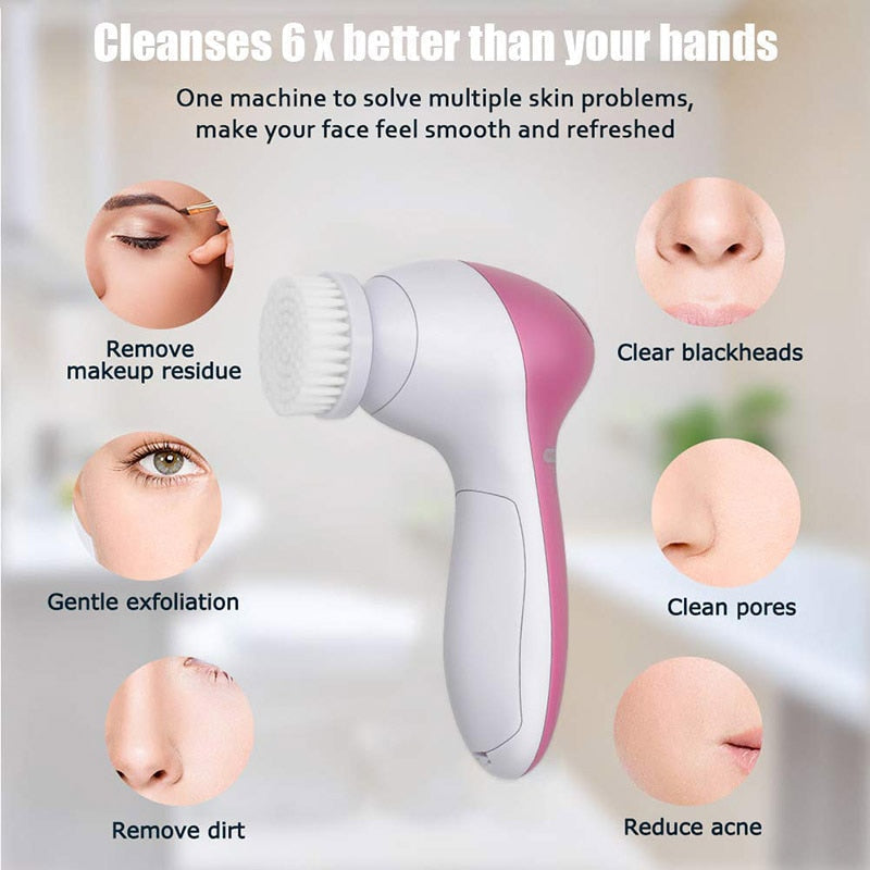 Massage Brush Set for Facial Cleansing