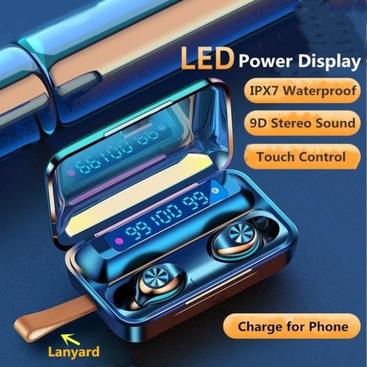 BTMAX Waterproof Wireless Earbuds with Ninja Dragon Sound - Bluetooth 5.1