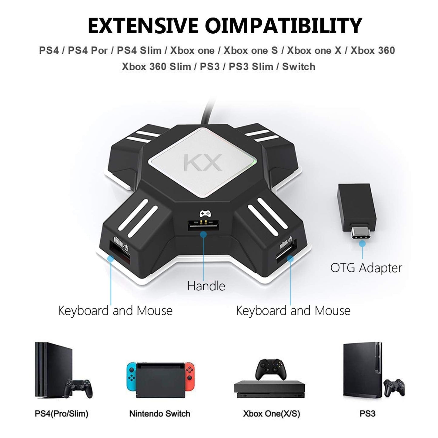 Gaming Adapter for Keyboard and Mouse - ConnectX