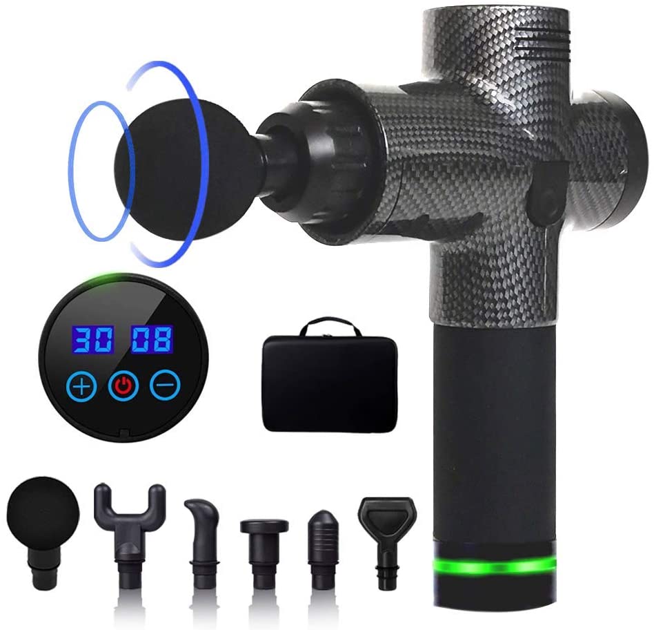 Premium Handheld Massager with 30 Speeds and 6 Interchangeable Heads