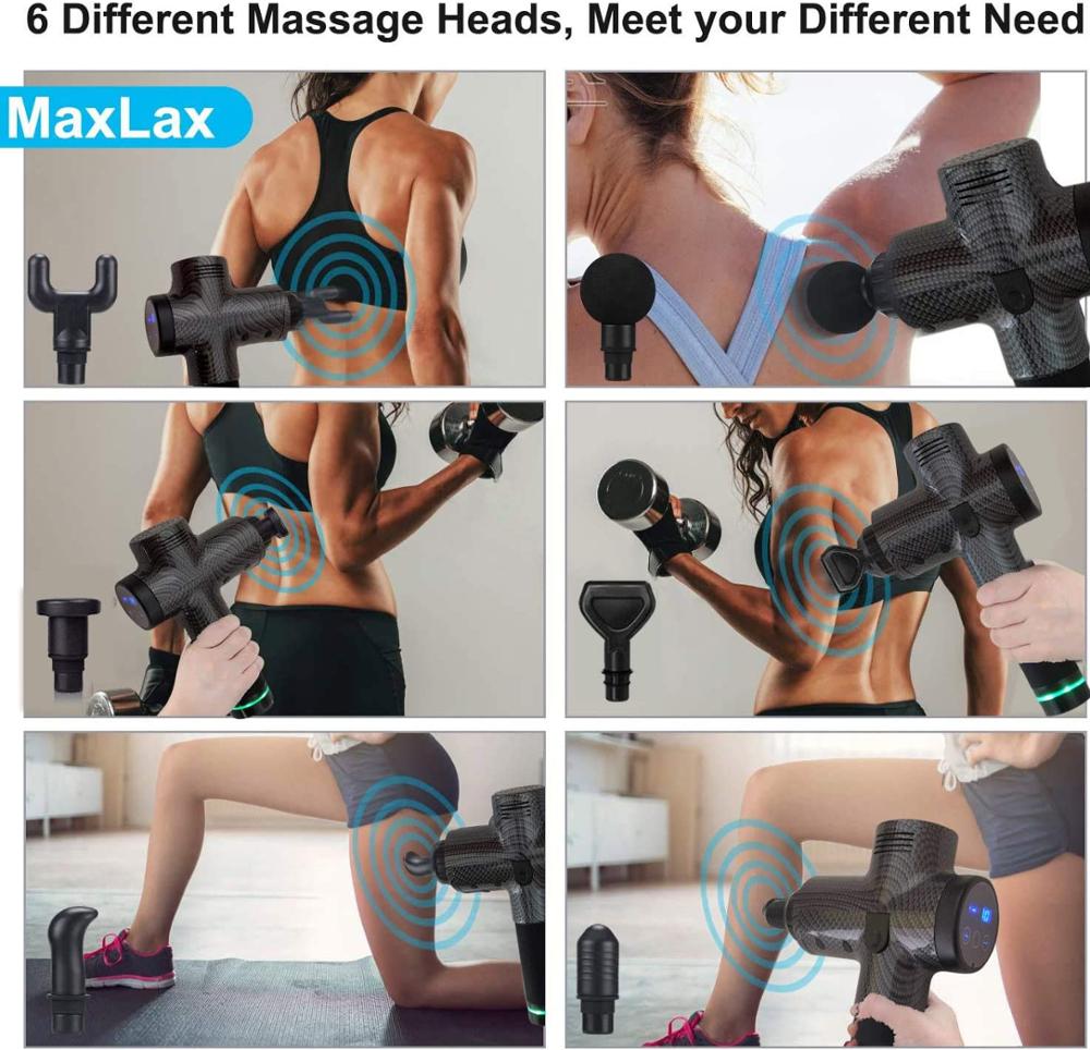 Premium Handheld Massager with 30 Speeds and 6 Interchangeable Heads