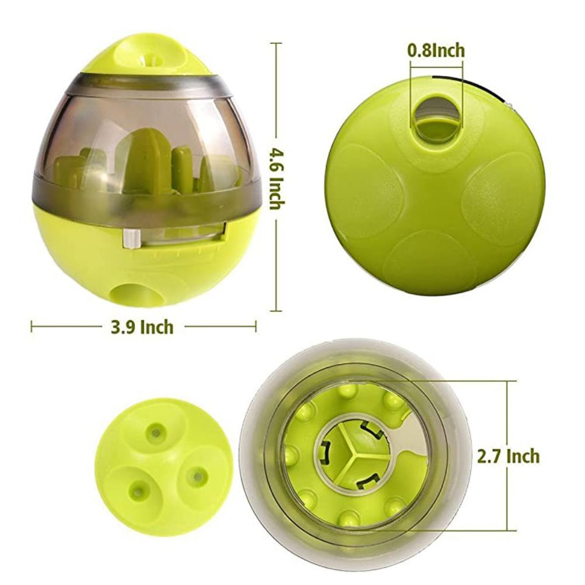 Pets' Food Tumbler Dispenser for Cats and Dogs