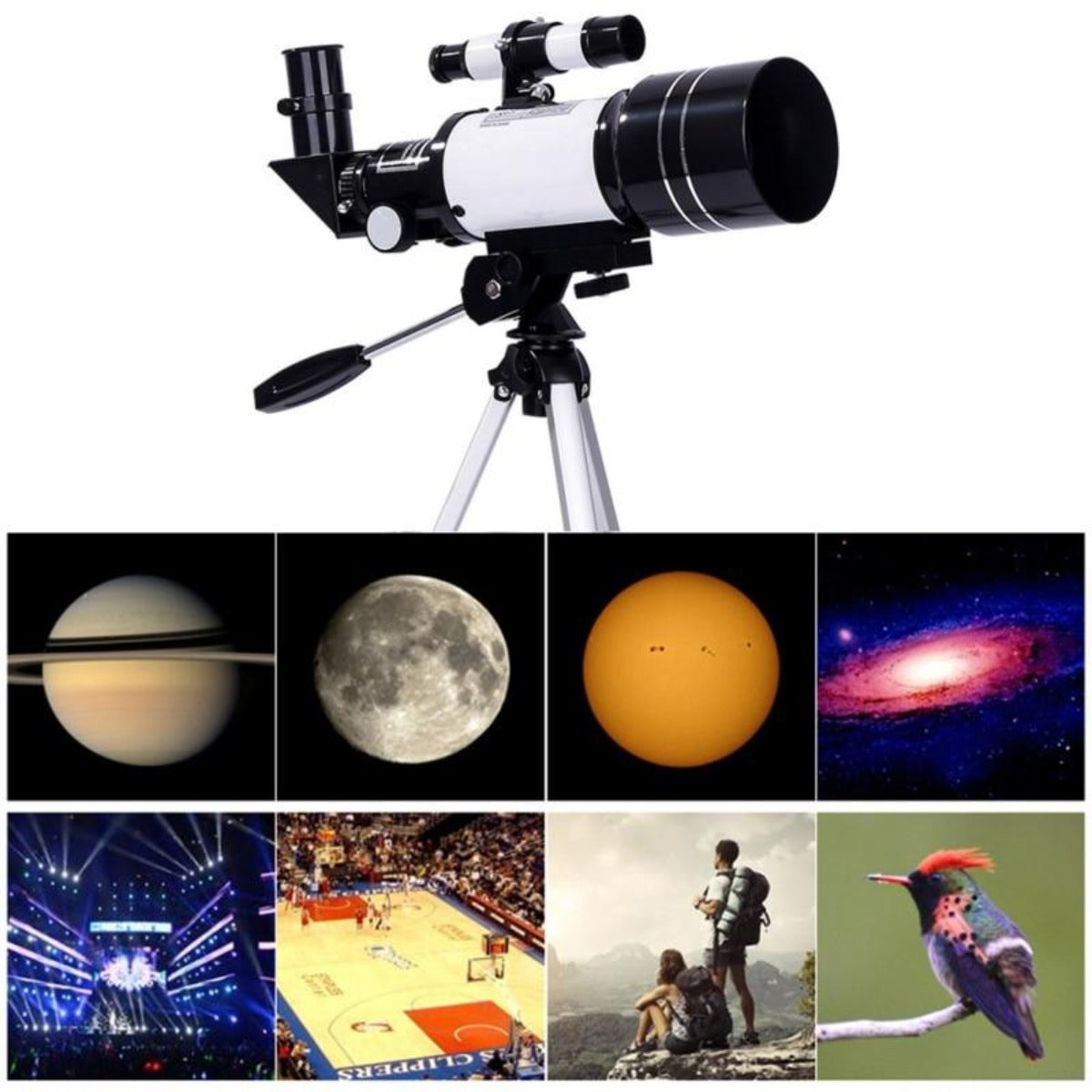 Astronomical Toy Telescope for Exploring the Night Sky and Spotting UFOs