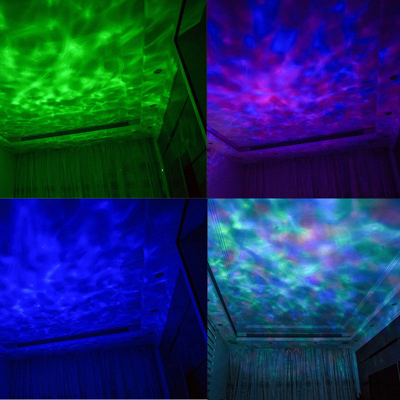 LED Ocean Wave Projector Speaker with Remote Control - High-Quality